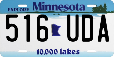 MN license plate 516UDA