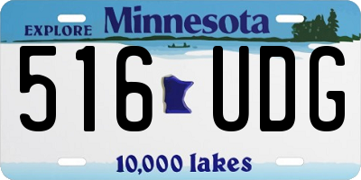 MN license plate 516UDG