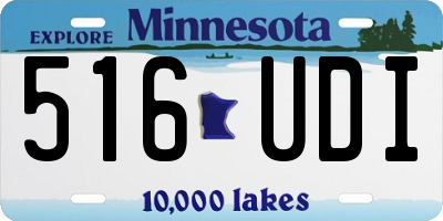 MN license plate 516UDI