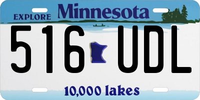 MN license plate 516UDL