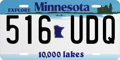 MN license plate 516UDQ