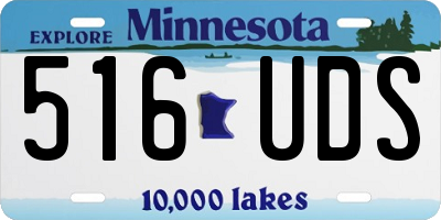 MN license plate 516UDS