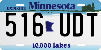 MN license plate 516UDT