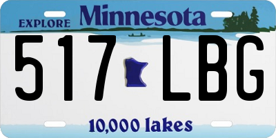 MN license plate 517LBG