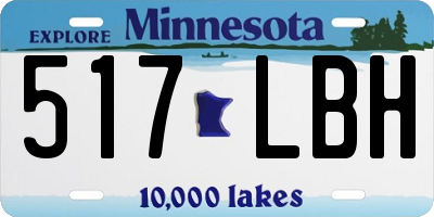 MN license plate 517LBH
