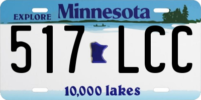 MN license plate 517LCC