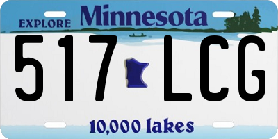 MN license plate 517LCG