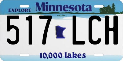 MN license plate 517LCH