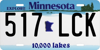 MN license plate 517LCK