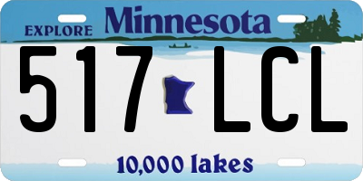 MN license plate 517LCL