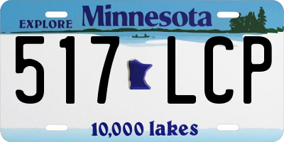 MN license plate 517LCP