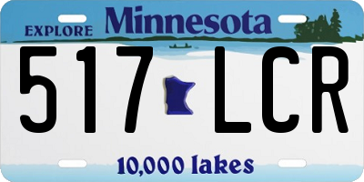 MN license plate 517LCR
