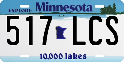 MN license plate 517LCS