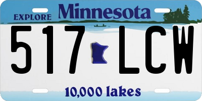 MN license plate 517LCW