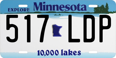 MN license plate 517LDP