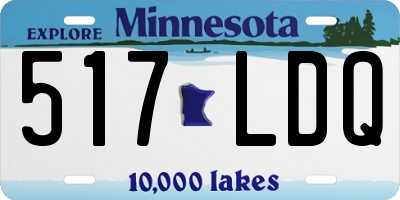 MN license plate 517LDQ