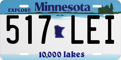 MN license plate 517LEI