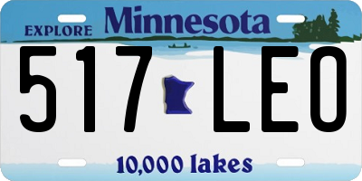 MN license plate 517LEO