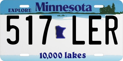 MN license plate 517LER