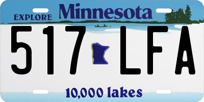 MN license plate 517LFA