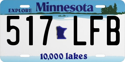 MN license plate 517LFB