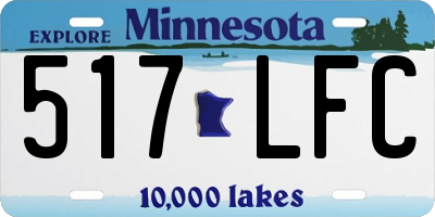 MN license plate 517LFC
