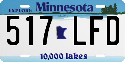 MN license plate 517LFD
