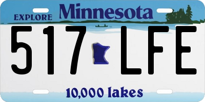 MN license plate 517LFE