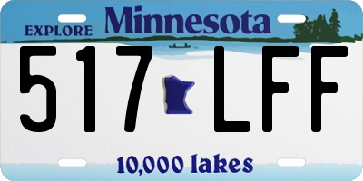 MN license plate 517LFF