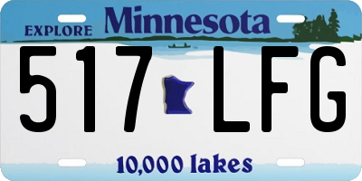 MN license plate 517LFG