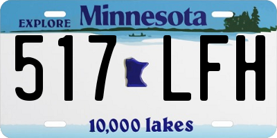 MN license plate 517LFH