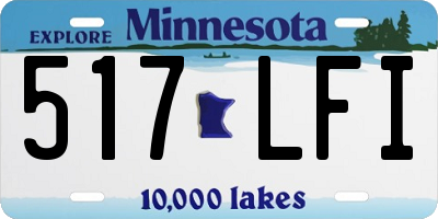 MN license plate 517LFI
