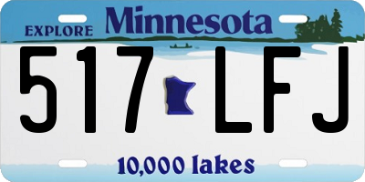 MN license plate 517LFJ