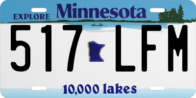 MN license plate 517LFM
