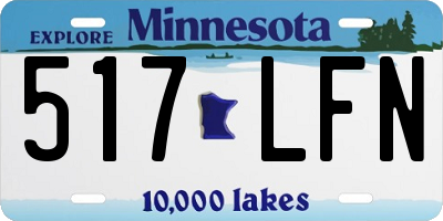MN license plate 517LFN
