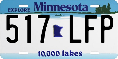 MN license plate 517LFP