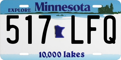 MN license plate 517LFQ