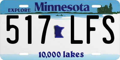 MN license plate 517LFS