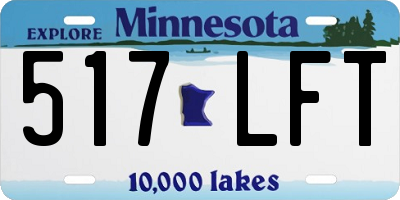 MN license plate 517LFT