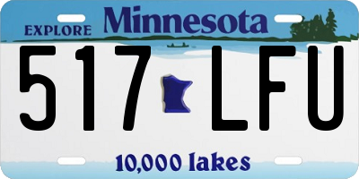 MN license plate 517LFU