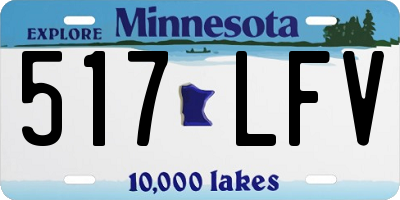MN license plate 517LFV