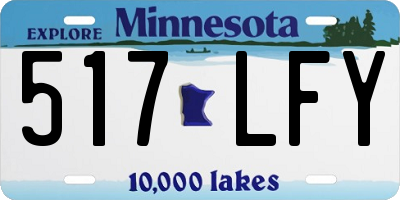 MN license plate 517LFY