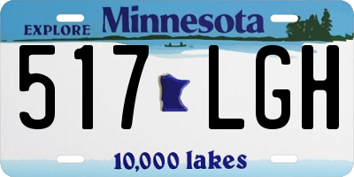 MN license plate 517LGH