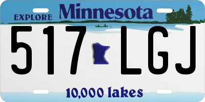 MN license plate 517LGJ