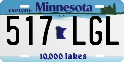 MN license plate 517LGL