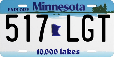 MN license plate 517LGT