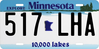 MN license plate 517LHA