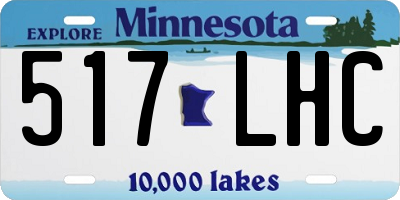MN license plate 517LHC