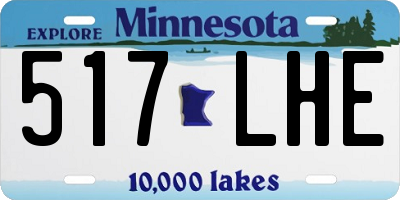 MN license plate 517LHE