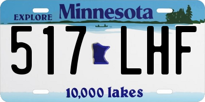 MN license plate 517LHF